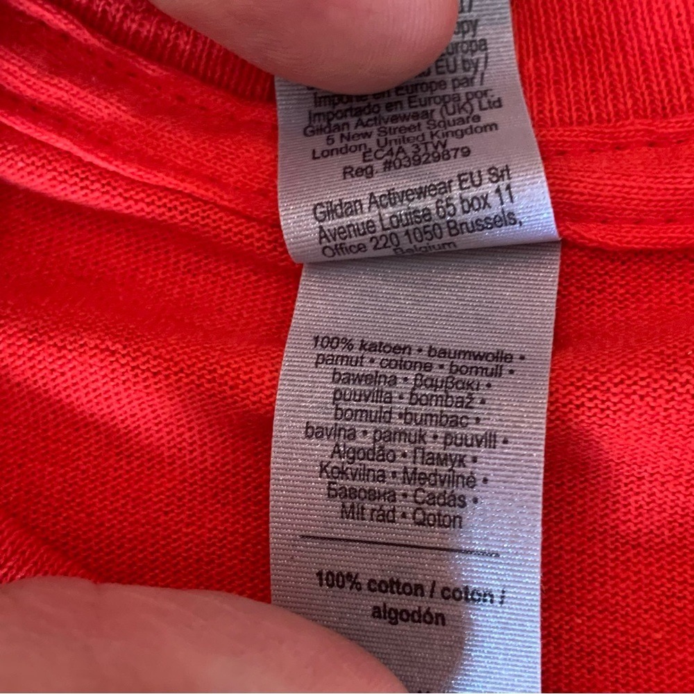 GILDAN. Men's Oversized T-Shirt. Red. "We‎ The People, National March". C… - Picture 5 of 7